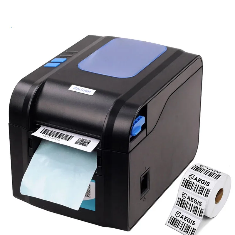 Принтер Xprinter 20 мм-80 мм принтер для термопечати этикеток со штрих-кодом Bluetooth 365B 370B