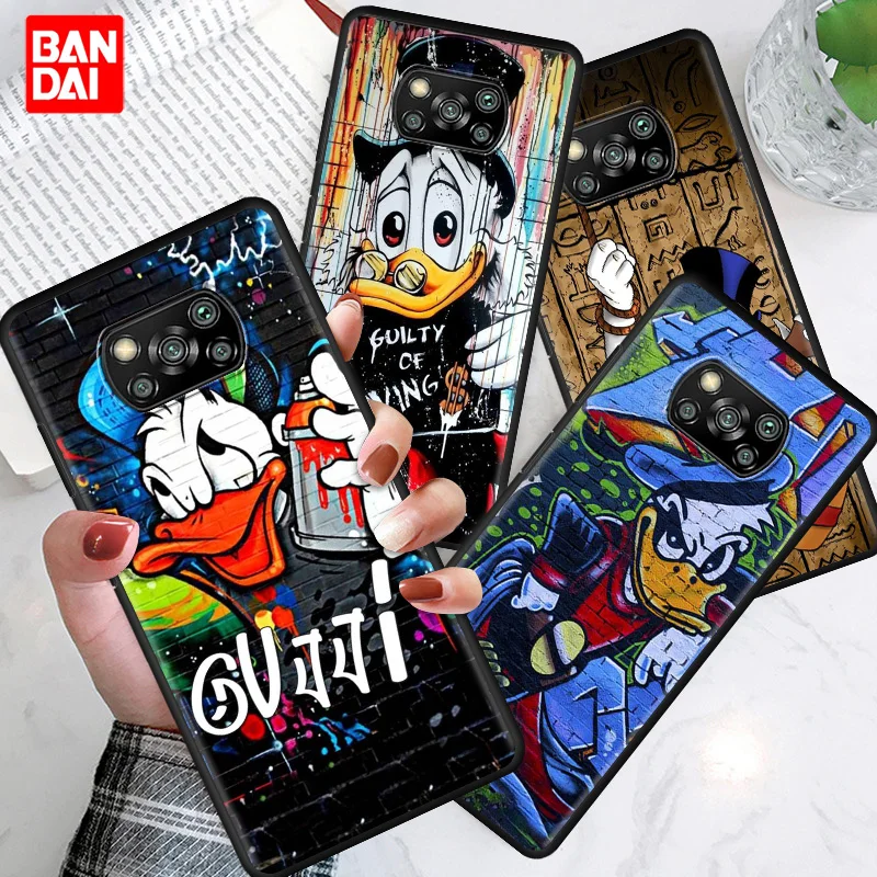 

Disney Donald Duck Cartoon Phone Case for Xiaomi Mi Poco X3 NFC M3 F3 Note 11 10s 10t 9t K40 Pro Plus Ultra Shell Bag