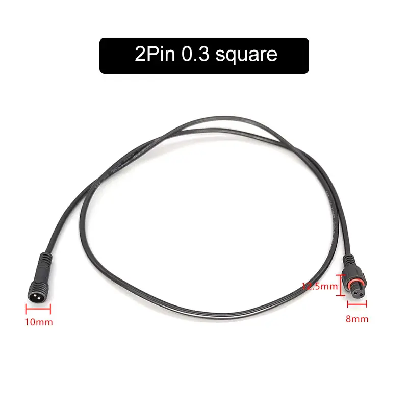 

Водонепроницаемые разъемы IP68, 2-4 жилы, 0.3 мм², 0.5/1/5 м