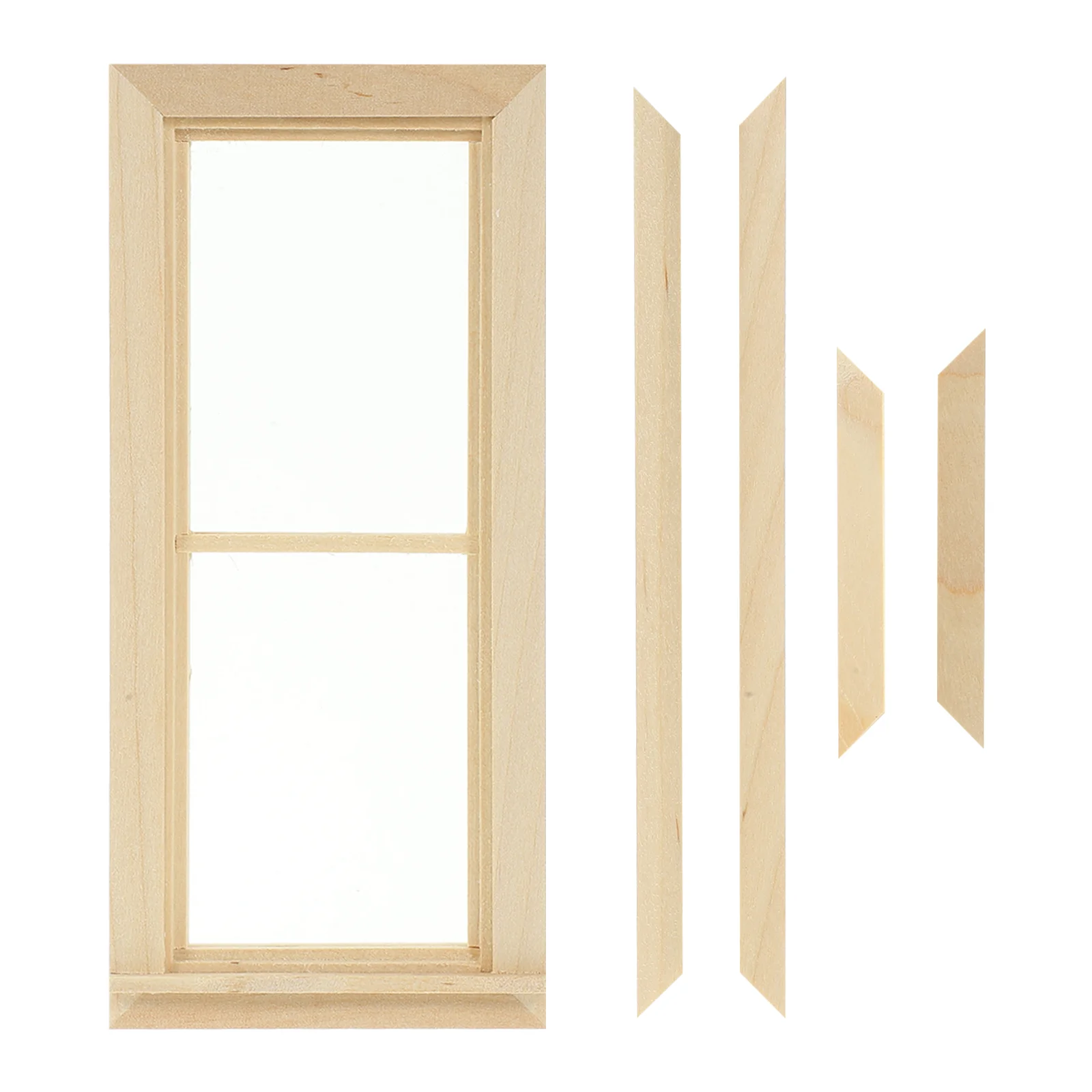 

Dollhouse Window Furniture Accessories Small Tool Mini Wooden Decoration Accessory