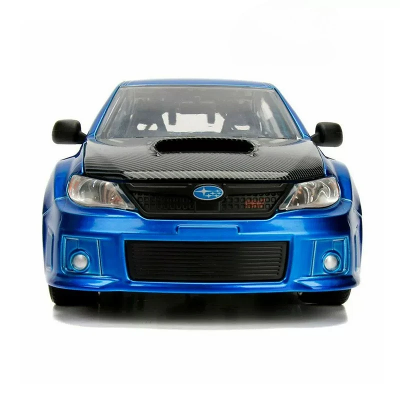 Фото Коллекционная модель Jada Fast and Furious 1:24 Impreza WRX STIB из высококачественного сплава, для демонстрации, подарок на день рождения №3