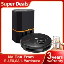 Robot Vacuum Cleaner ABIR R30 with Auto-empty Dock, 6500PA Suction, Multi-Floor Maping, Customized Wet Dry Room Cleaning