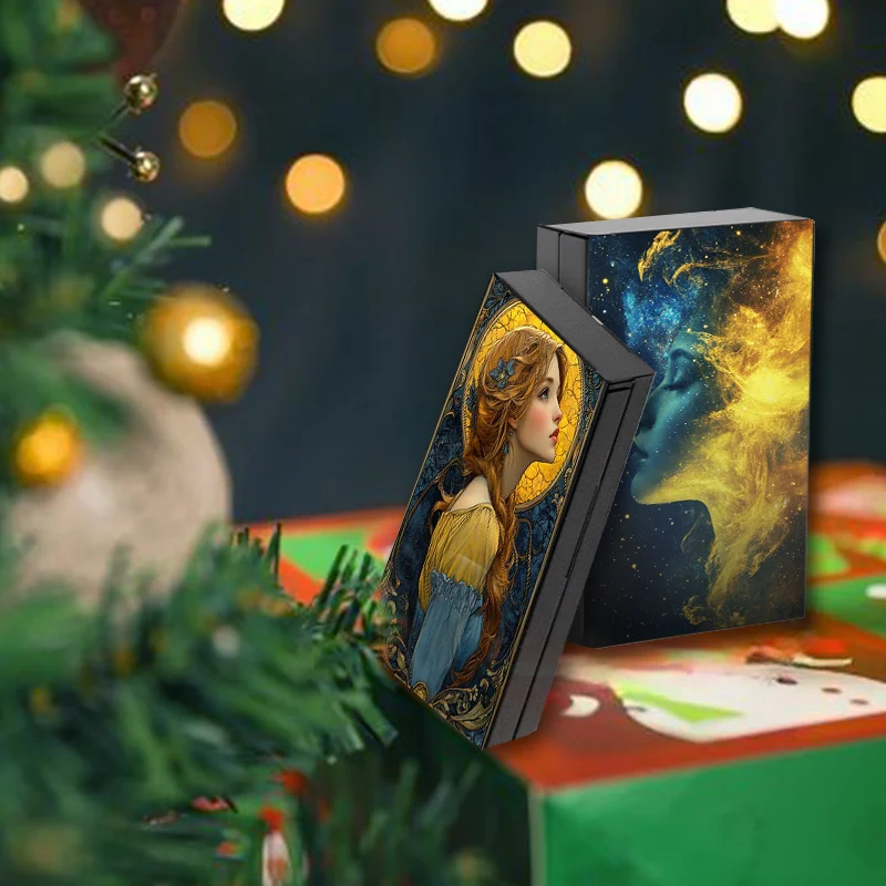 Тонкий алюминиевый портсигар Прочное и стильное хранилище дизайн Девы Идеальный