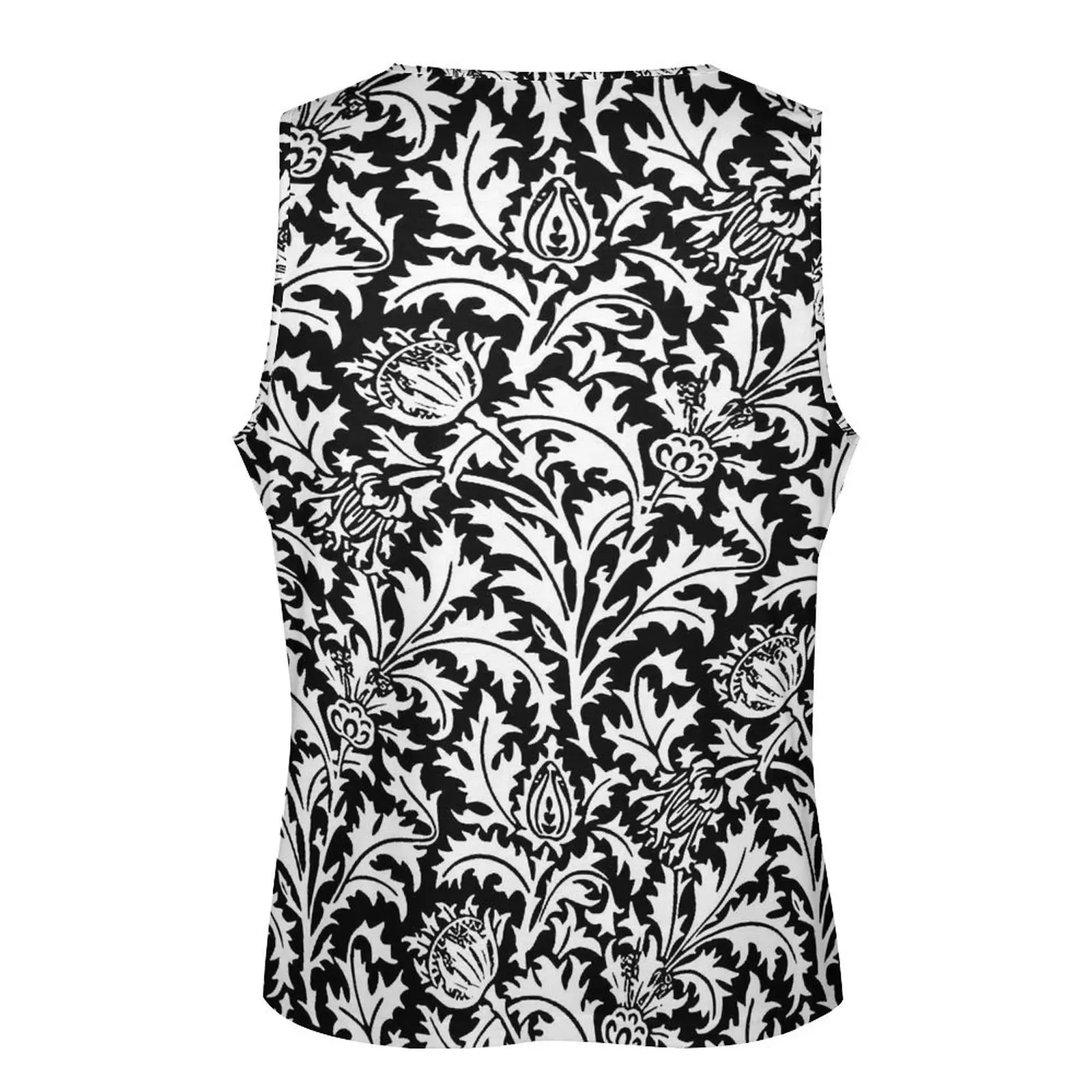 Мужская майка в стиле модерн Уильям Моррис Дамаск для тренировок большие топы