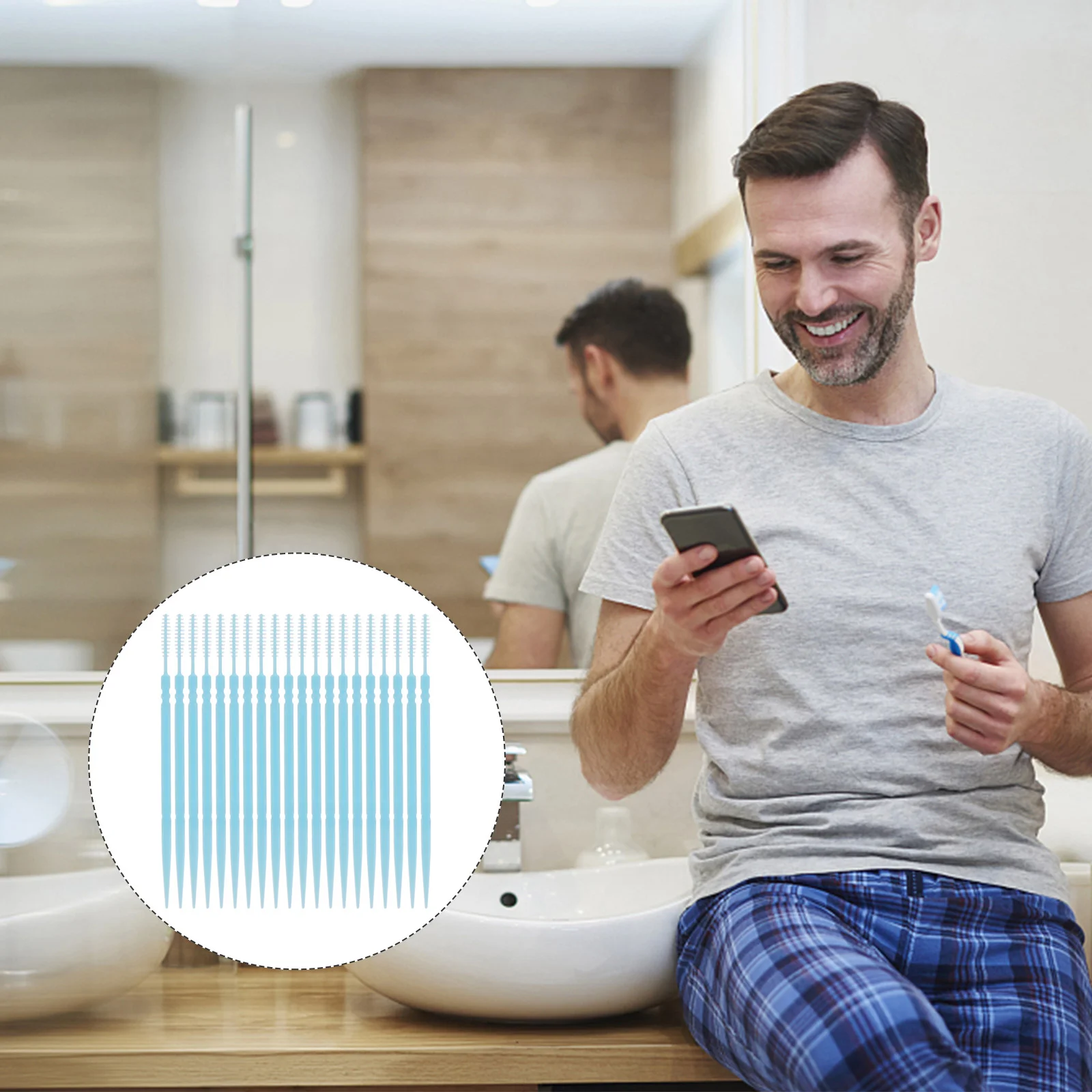 1060 шт. пластиковые зубочистки щетки для зубов зубная нить гибкая двойная головка