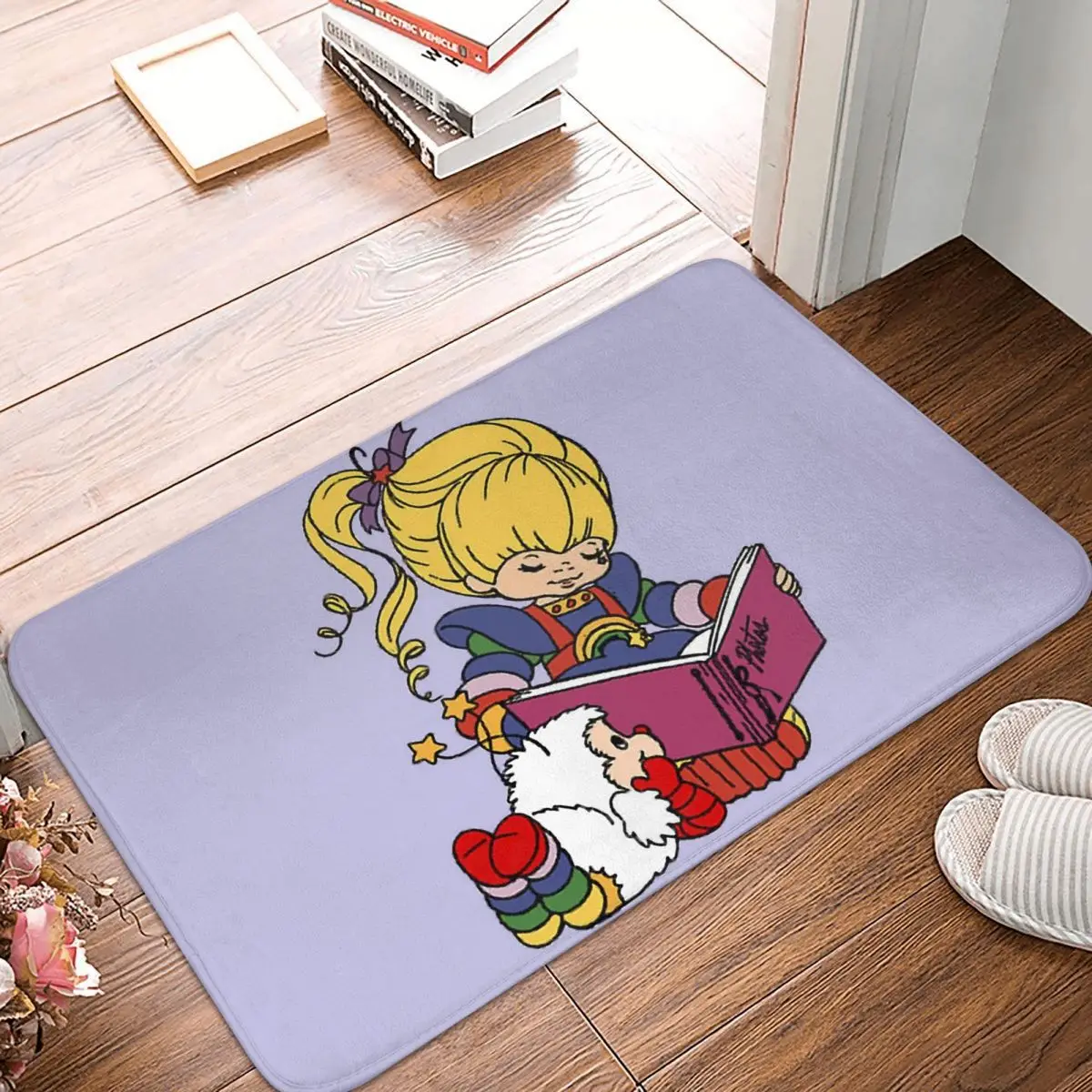 

Нескользящий Придверный коврик Rainbow Brite для влюбленных детей с 80-х годов, коврик для кухни в ванну, уличный коврик фланелевый с узором, Декор