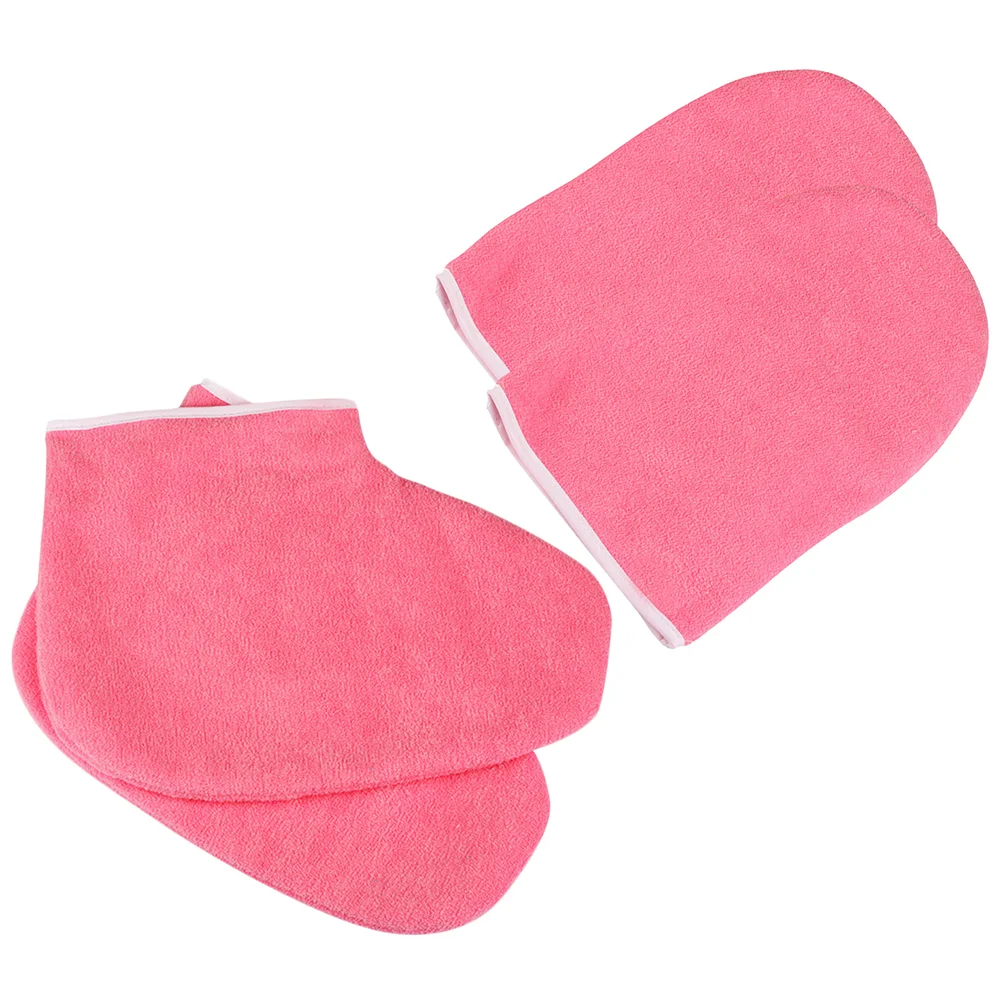 

Wax Paraffin Bath Gloves Mitts Booties Hand Foot Insulated Cover Cozies Liners