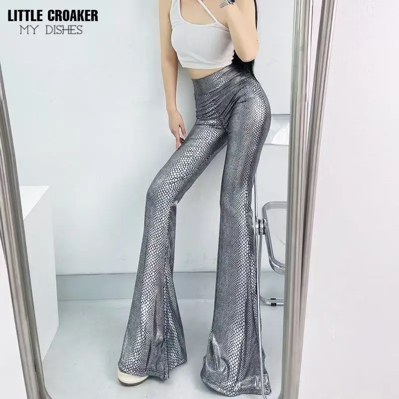 Сценическая мода 2000-х годов женские новые брюки Y2k горячее тиснение