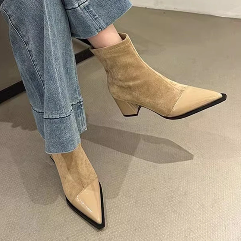 Сексуальные женские ботильоны с леопардовым принтом туфли на высоком каблуке