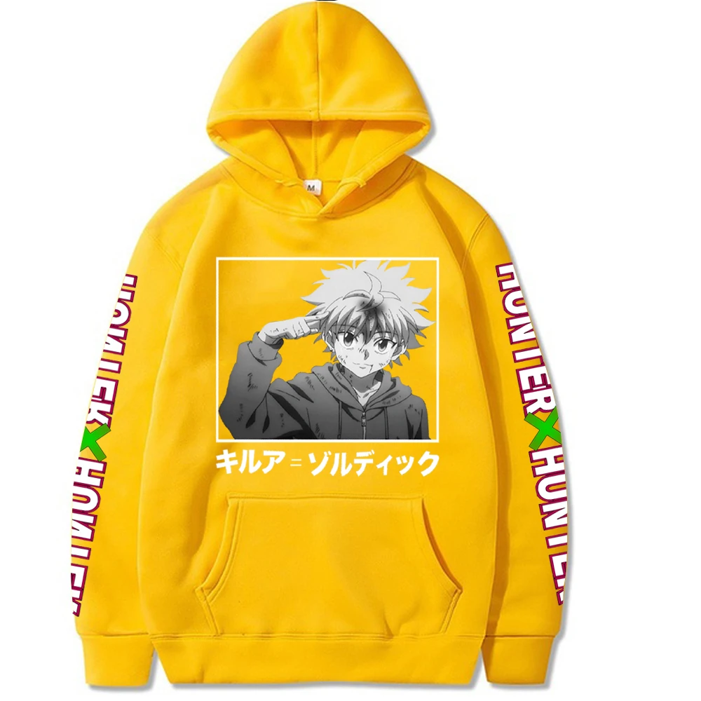 Hunter X Mens &amp Womens Design Hoodie Killua Cosplay Sweatshirt New Anime Pullver Fashion Zoldyck Tops |