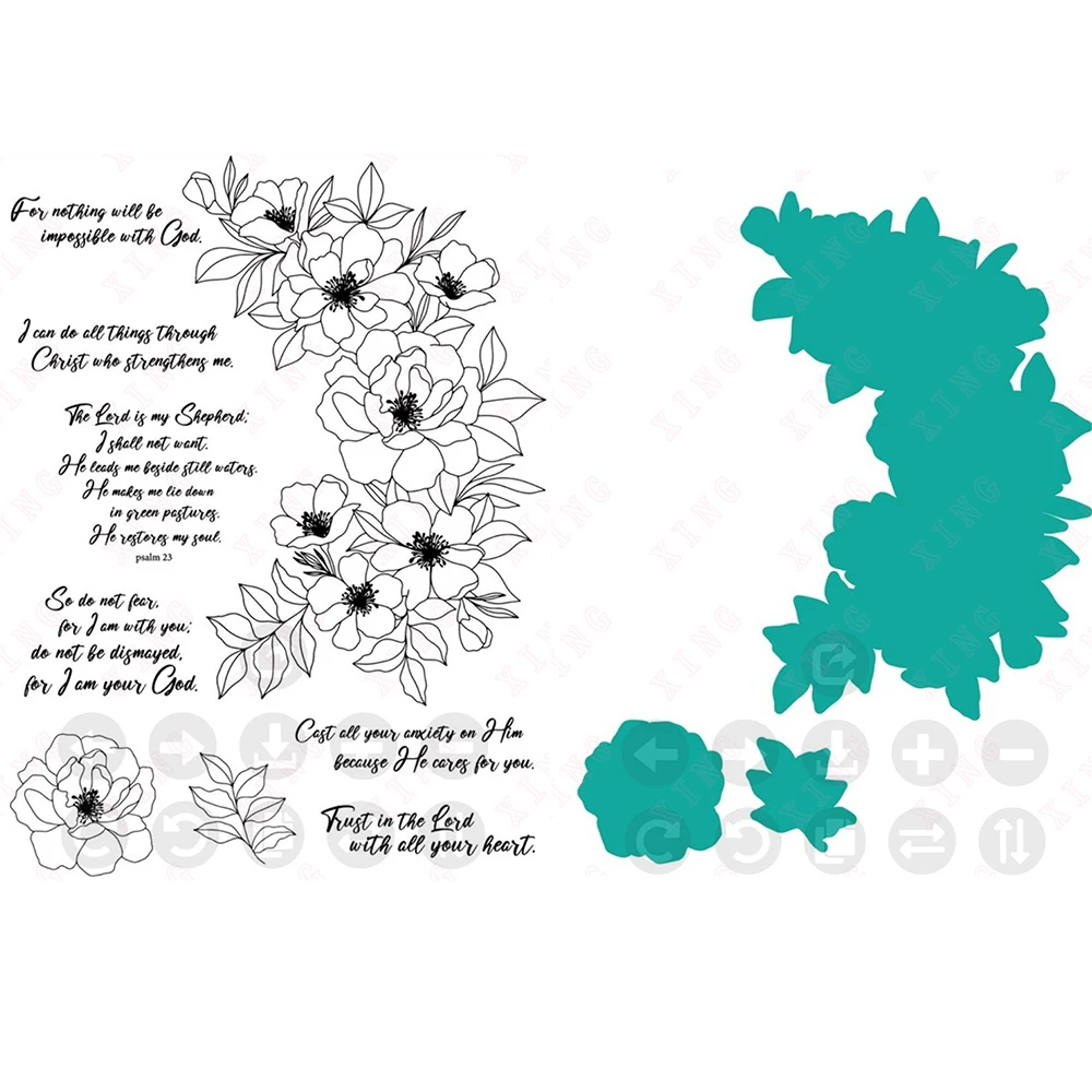 

New Arrival Scrapbook Album Decoration Embossing Template 2023 Diy Craft Silicone Stamps Handmade Flower Metal Cutting Dies Set