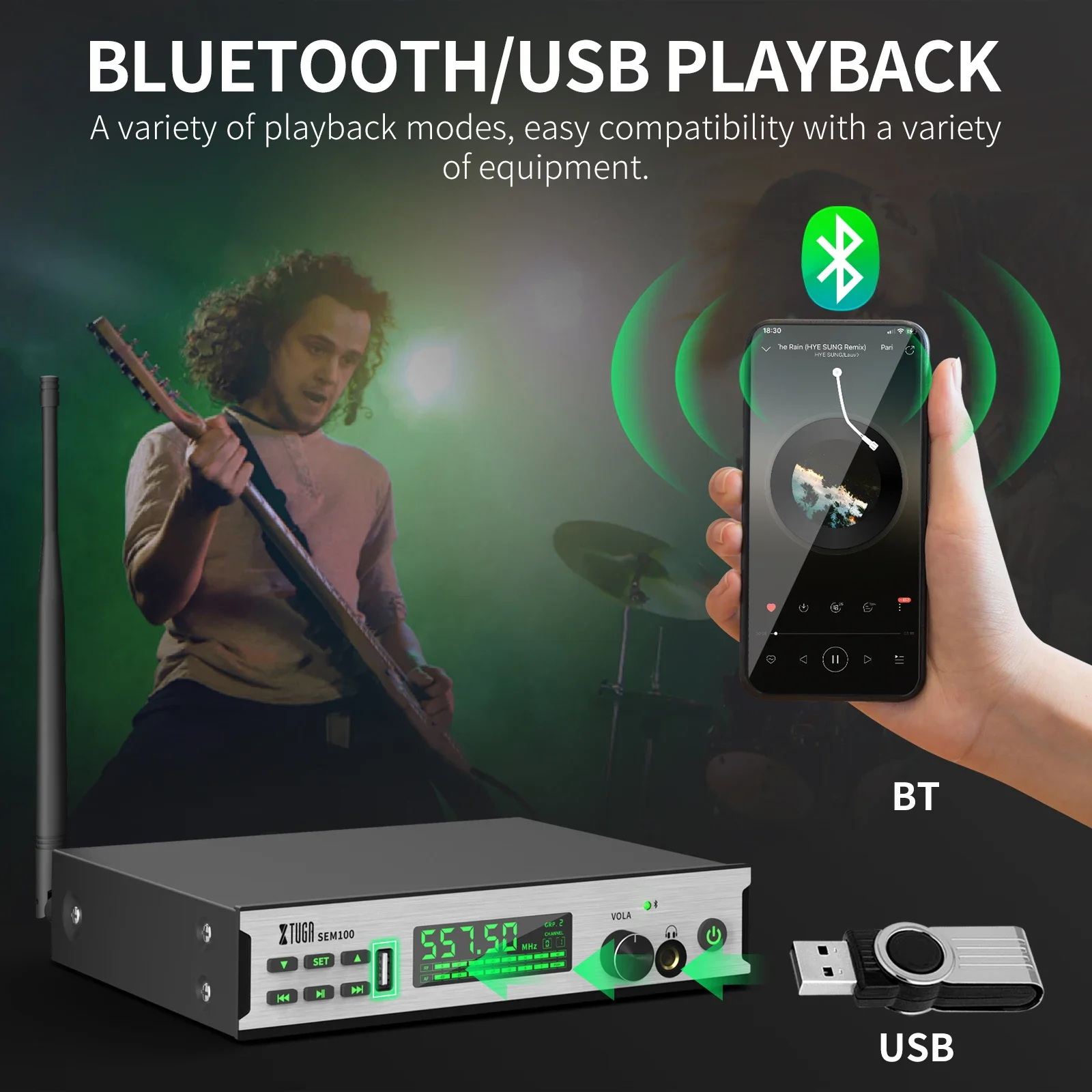 Беспроводная система мониторинга ушей XTUGA SEM100 UHF