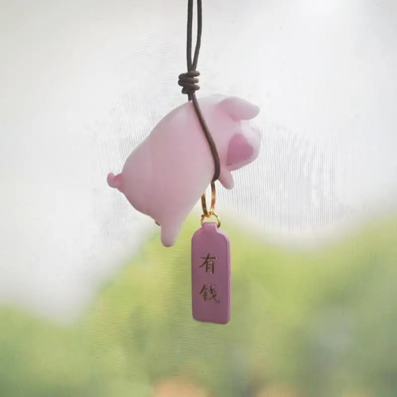 Милая панда/свинка/тигр автомобильный кулон авто подвески для зеркала заднего