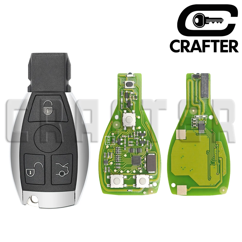 

Ключ Crafters Mercedes Benz 315/433 МГц BGA и NEC CHIP Дистанционный ключ от автомобиля для W203 W204 W205 W210 W211 W212 W221 A B C E S Class FBS3