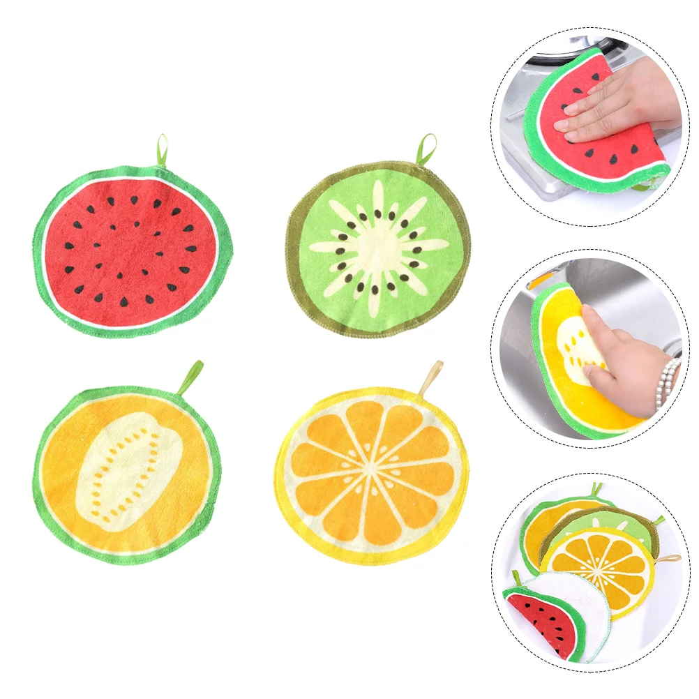 

Towels Kitchen Hand Towel Cloth Dish Rags Reusable Absorbent Bathroom Hanging Wiping Paper Fruit Plate Dry Wash Cleaningcloths