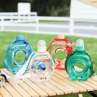 creative round nipple water cup portable lanyard strap straight drink cup a bottle of double use 900ml large capacity bottles
