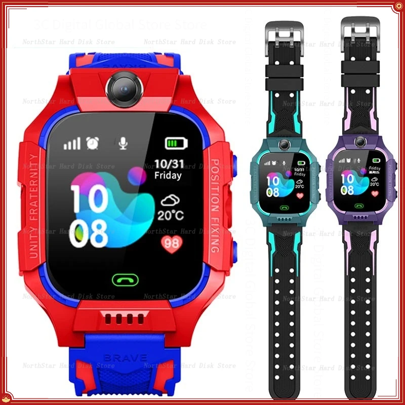 

Q19 Smart Watch Children's Lbs Location Tracker Missing Light Sos Camera Telefoon Smart Baby Watch Voice Chat Smart Watch