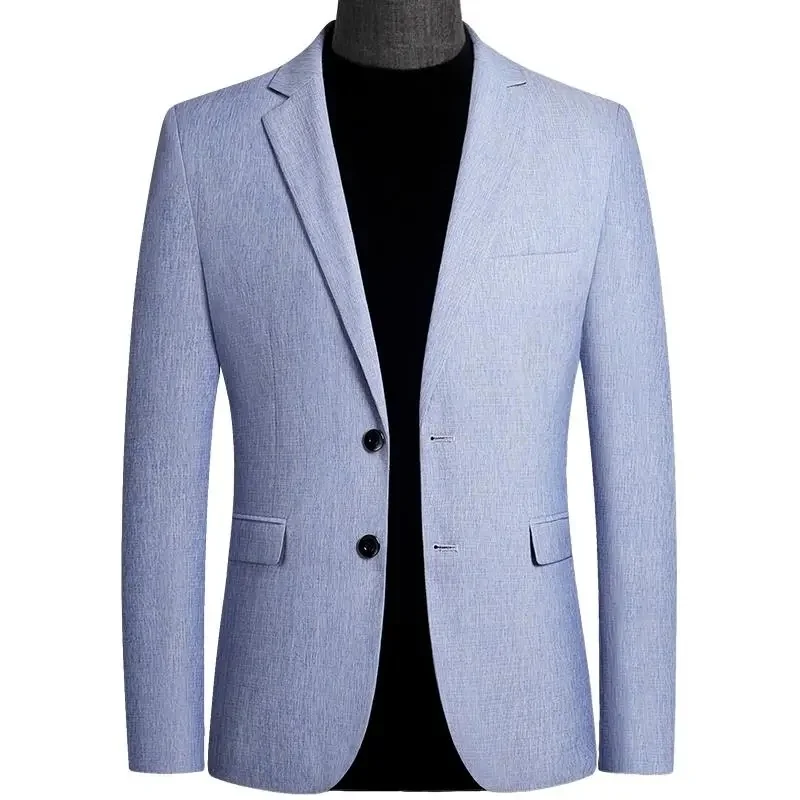 New Suit Jacket Men's Fashion Casual Blazers Coat Solid Male Spring Autumn Party Suit Man Outwear Elegant Slim Fit Formal Jacket