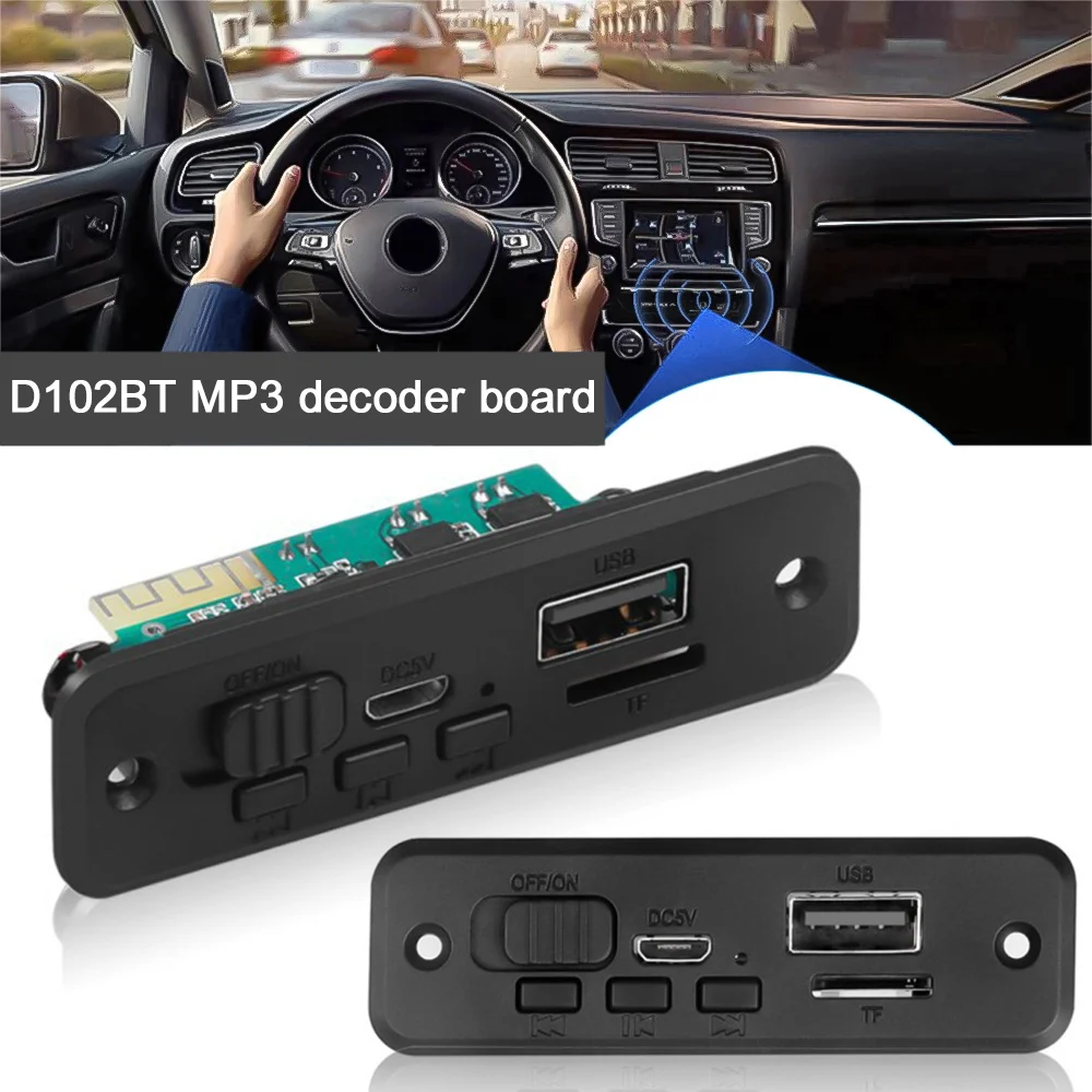 

New Decoder Board Power Amplifier Board Bluetooth-compatible MP3 Audio Accessories Amplifier Board