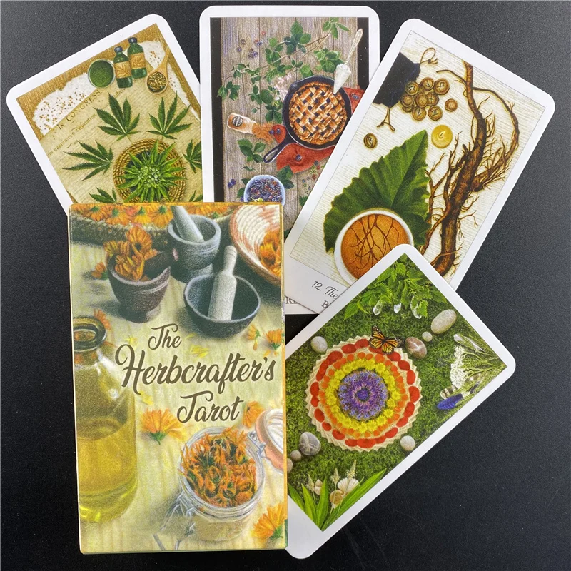 

Английская версия The Herbcrafter's Tarot Deck, игровая настольная доска, карты с изображением ораклов, знаменитая Вечерние