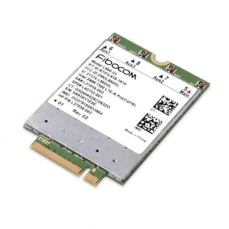 Модуль Fibocom L860-GL Full Netcom 4G для HP X360 830G6 840G5 840G6 850G6 XMM7560 Многофункциональный модуль