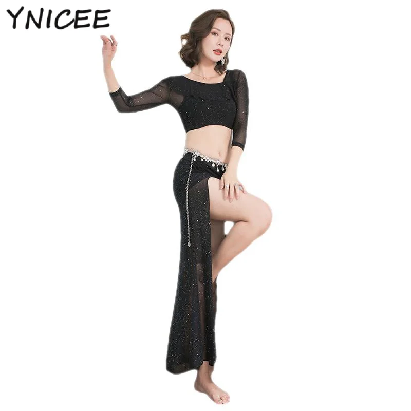 

Belly Dance Costume Set Female Elegant Skirt Goddess Oriental Dance Training Suit For Women Bellydancing Performance Clothing