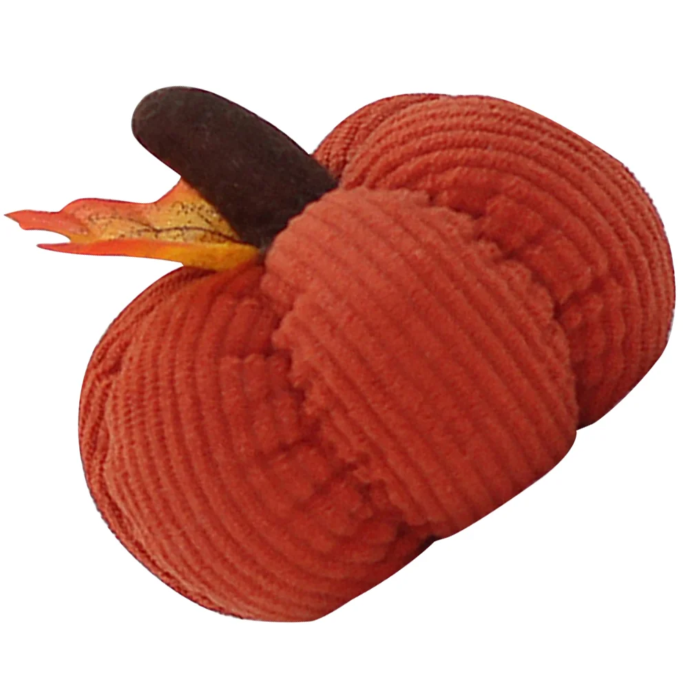 

Pumpkin Decoration Plush Scene Layout Adorn Adornment Corduroy Harvest Festival Simulation Thanksgiving