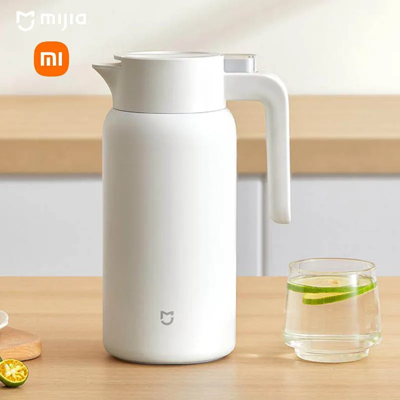 

Xiaomi Mijia Household 1.8L Insulation Kettle White Large Capacity Water Bottle 316 Stainless Steel Vacuum Hot Water Bottle