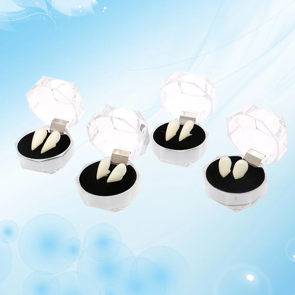 

Teeth Fangscosplaycoloredeyes Jewelry Retractable Fake Eye Lensesadhesive Red Braces Kids False Props