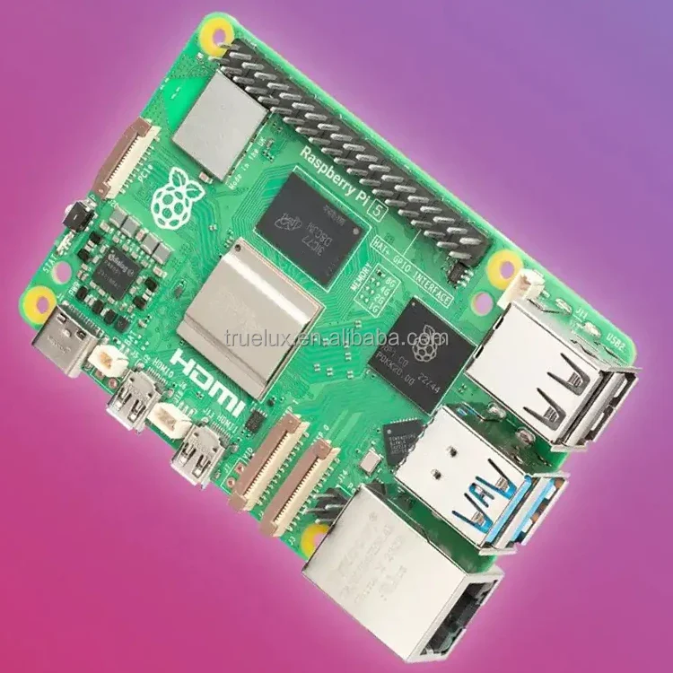 Raspberry Pi 5 5B 4 ГБ 8 LPDDR4X SDRAM Плата разработки Двухдиапазонный Wi-Fi BCM2712 2 ГГц 4-ядерный