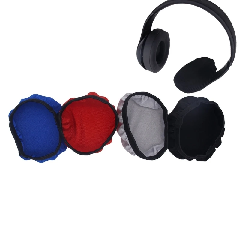

Stretchable Fabric Earpad Cover Sweat-Absorption Protective Sleeve for Most On Ear Headphones with 3.5-4.3" Ear Cushions K1KF
