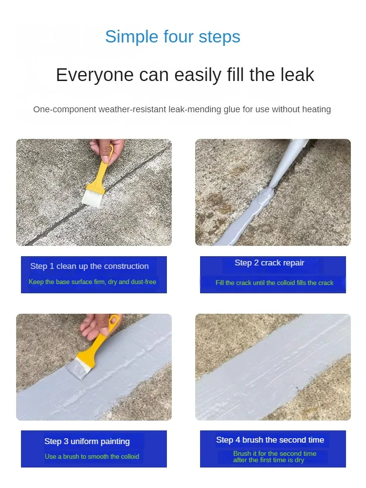 Водонепроницаемый клей для защиты от трещин на крыше
