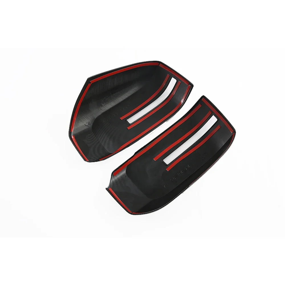 Наклейки для автомобиля углеродное волокно хромированная защита заднего вида 2024