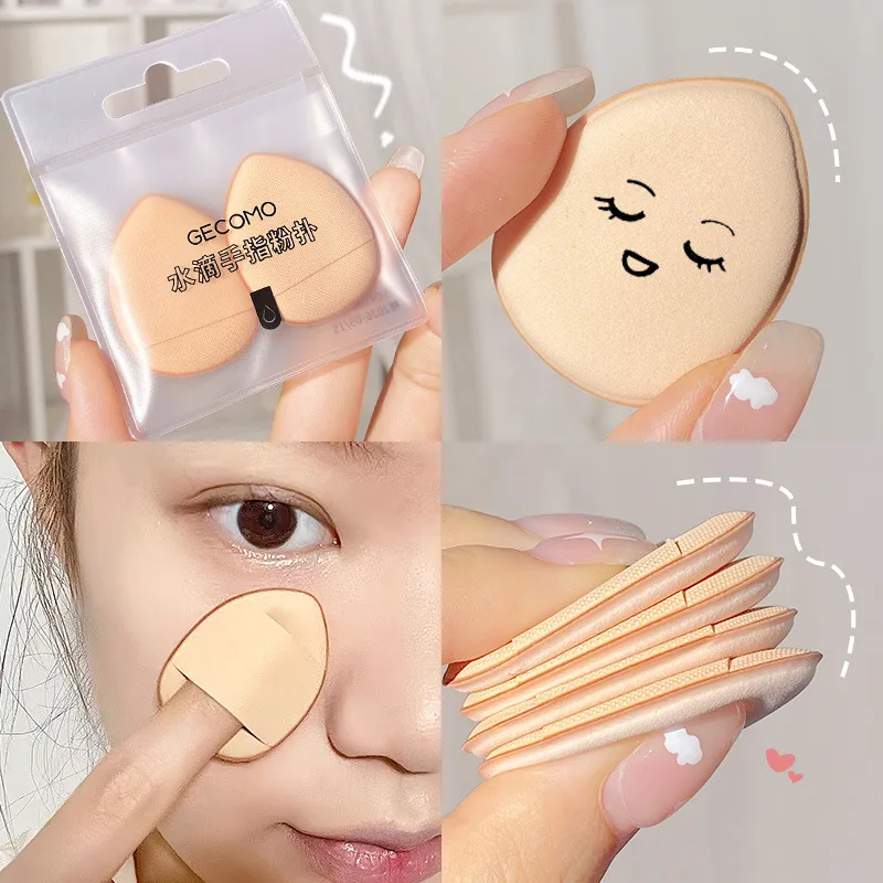 

Mini Cosmetic Finger Puff Thumb Air Cushion Sponge Powder Detail Makeup Sponge Face Concealer Cream Blend Makeup Tools Accessori