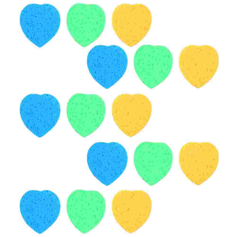 

30pcs Heart-shape Cleaning Puffs Comfortable Makeup Pads Female Presents