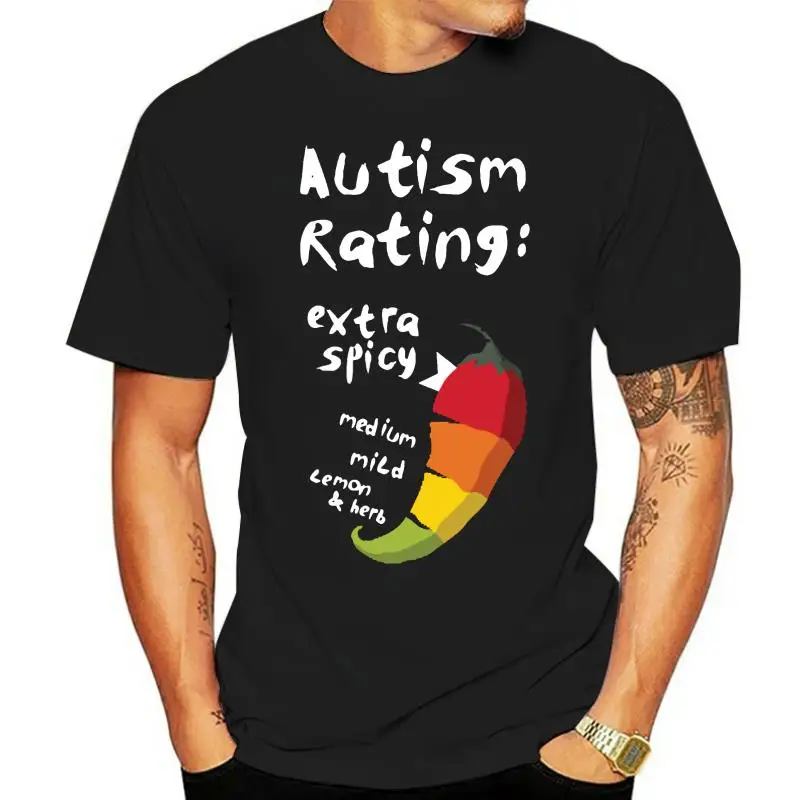 

Men Autism Rating Shirt t shirt Designing 100% cotton Crew Neck cool Gift Authentic Spring Autumn Leisure shirt