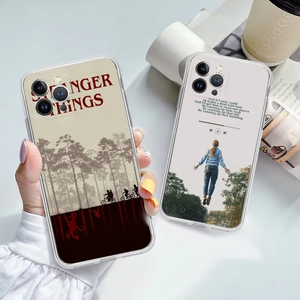 

S-strange thing Cartoon Phone Case For iPhone 15 14 13 12 Mini 11 Pro XS Max X XR SE 6 7 8 Plus Soft Silicone Cover