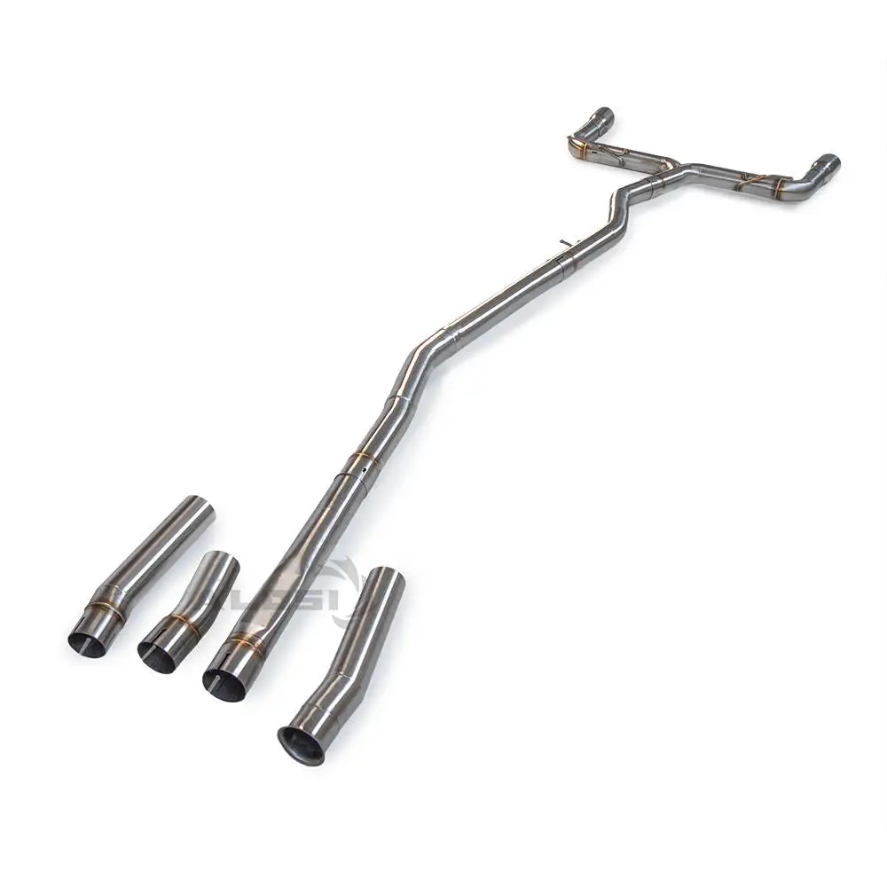 Фото Выхлопная система Catback для BMW 330i F30 2.0t 2012-2018 Высокопроизводительная выхлопная система из нержавеющей стали с задней частью без глушителя спортивный автомобиль су №2