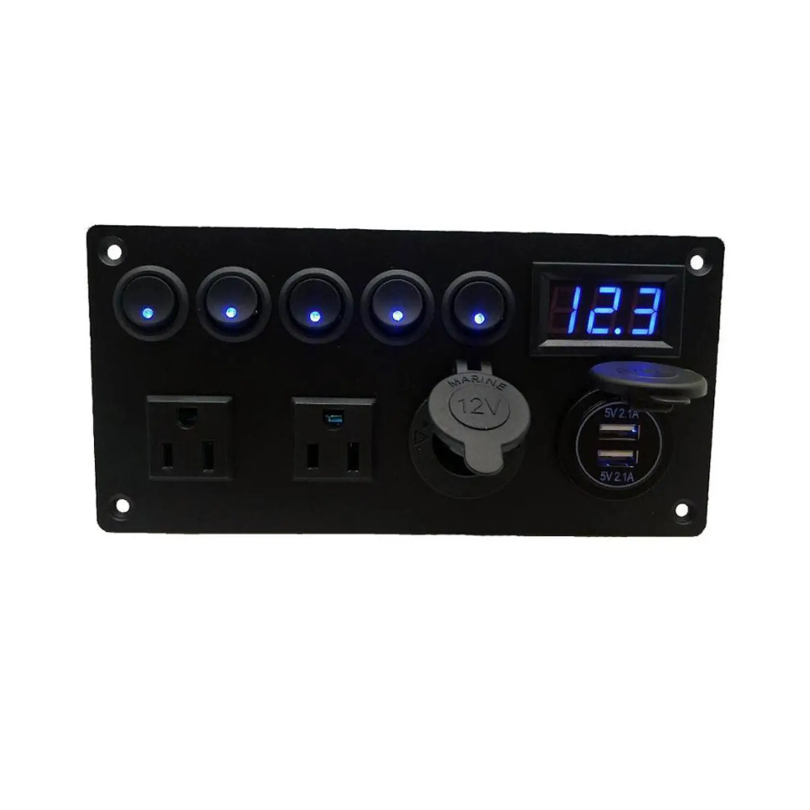 

Rocker Switch Panel Durable Camper Switch Panel on Off for RV Truck Bus