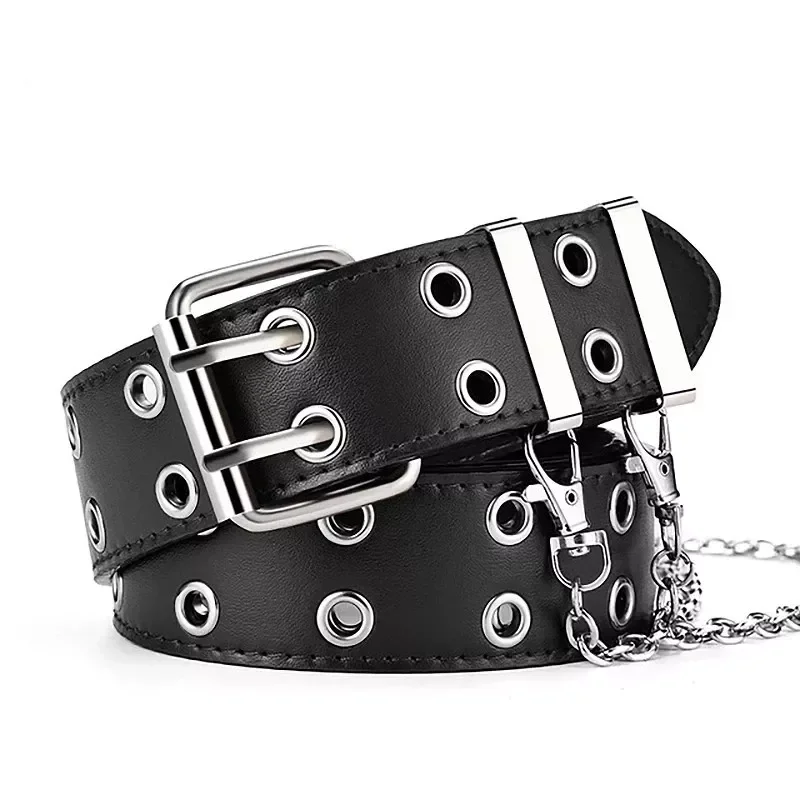 belt luxury brand belt chain female new punk style fashion buckle jeans decoration Designer belt for women New