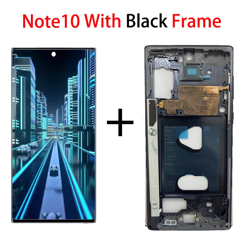 ЖК-дисплей Super AMOLED для SAMSUNG Galaxy Note 10 N970 N970F сенсорный экран с дигитайзером Note10