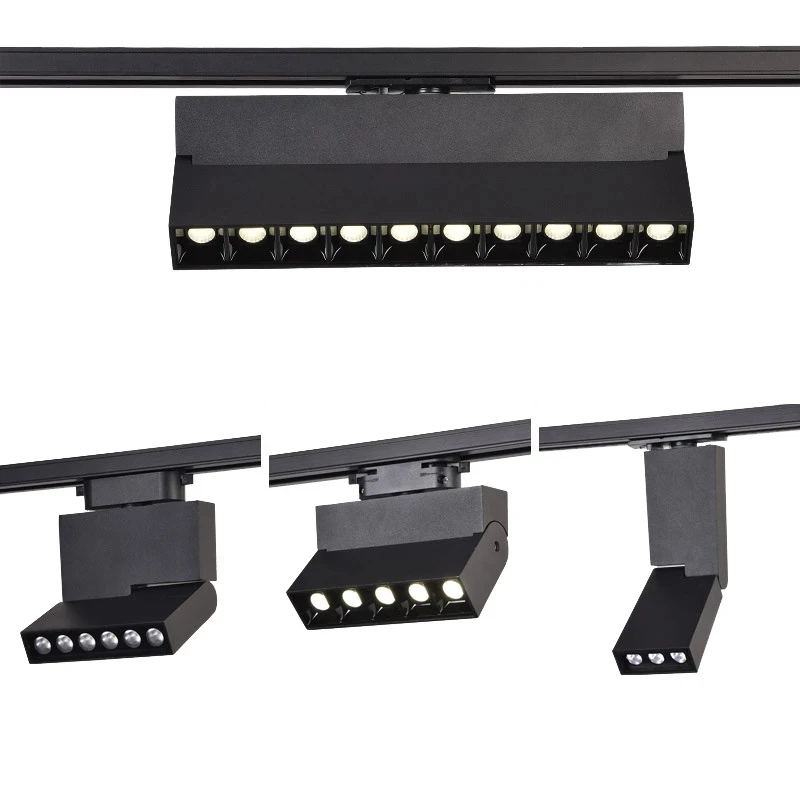 

Haoze LED Track Light Adjustable 6w 10w 12w 20w Spotlight Wall Track Lighting For Shop Hotel Wall Painting Decoration Rail