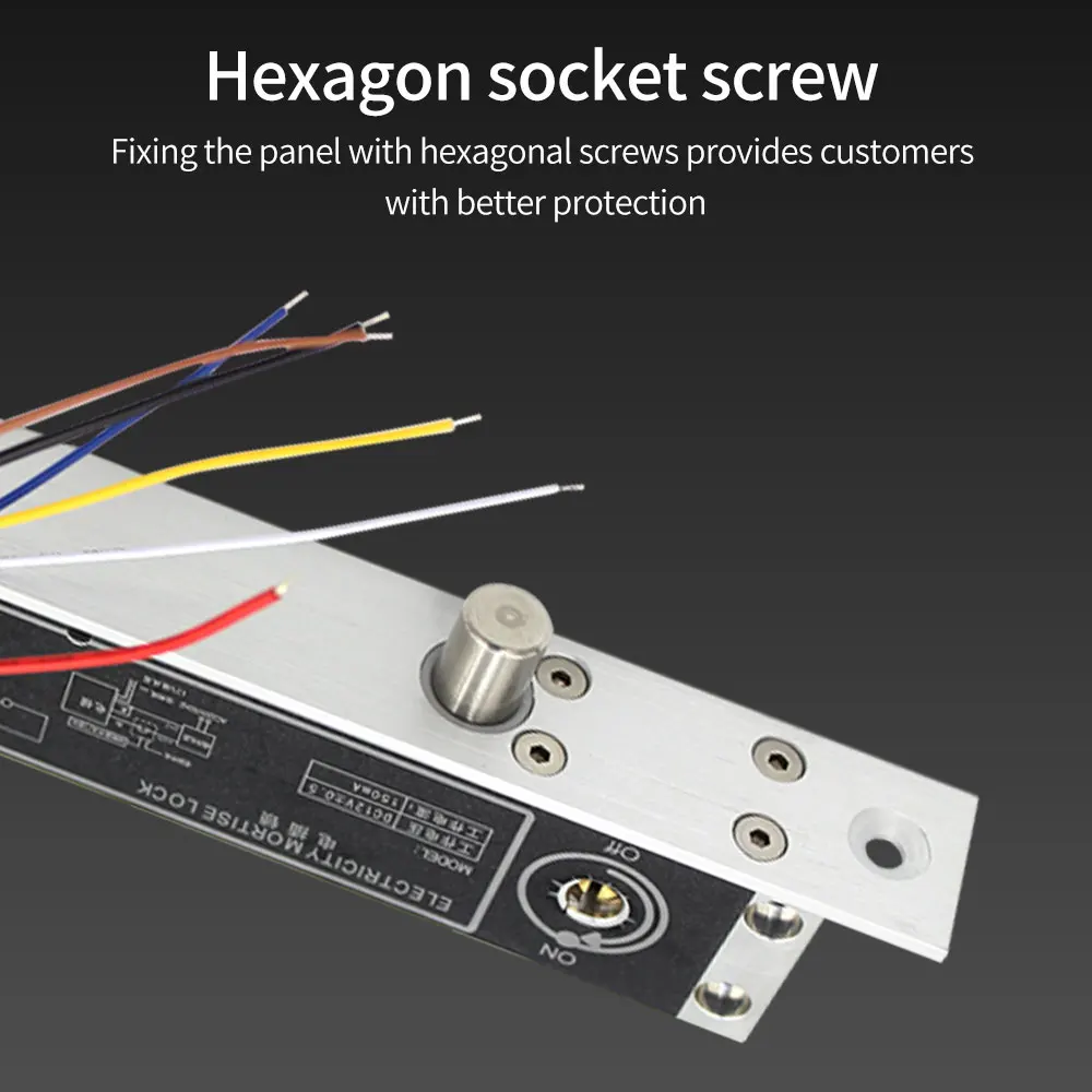 Электрический цилиндрический замок с коническим болтом 12 В постоянного тока