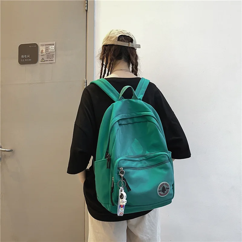Японский рюкзак в стиле Харадзюку, школьная сумка на молнии для девочек средней школы, водоотталкивающий износостойкий ранец 20-35 л