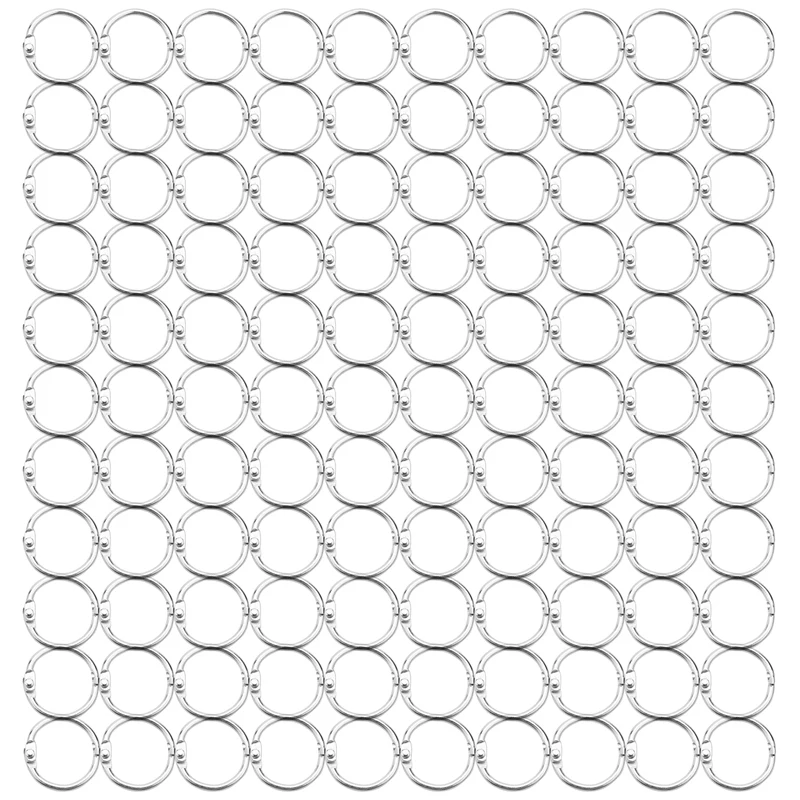 

100Pcs Loose Leaf Binder Rings Key Rings Book Rings Binder Rings For Scrapbook/Album/Craft