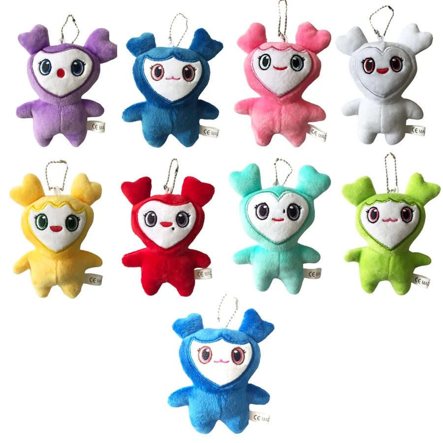 

10cm superstar Rainbow friend plush plush toy cartoon Momo Plush Doll Bag pendant Doll character cartoon child Birthday gift