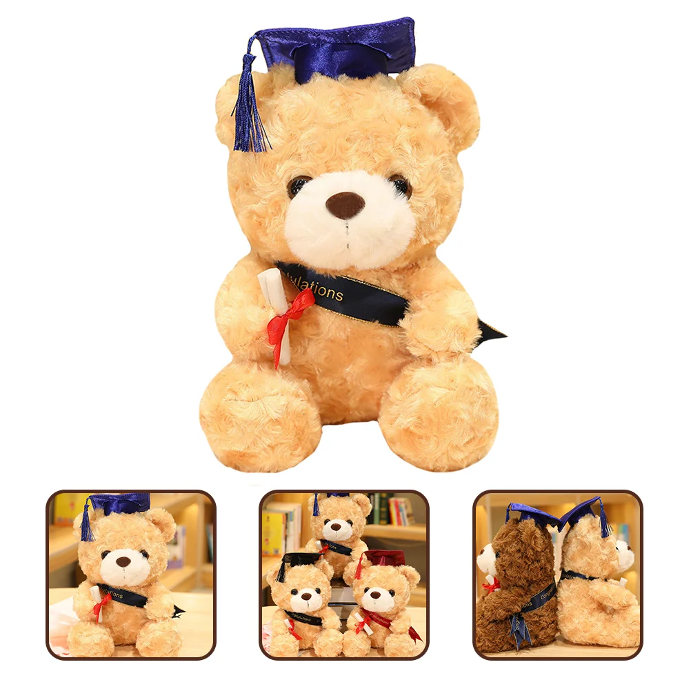 

plush gift graduation bears graduation stuffed bear in cap diploma for kindergarten elementary high school college graduation