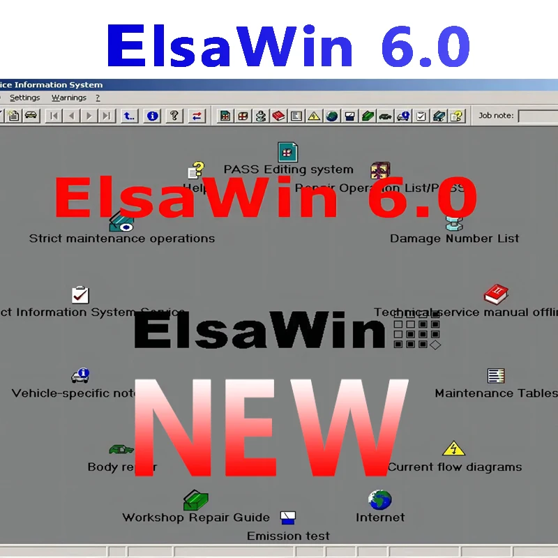 

2023 Hot Diagnostic Tools Software ELSAWIN 6.0 for Audi VW Auto Repair Software languages:German English Spanish French español