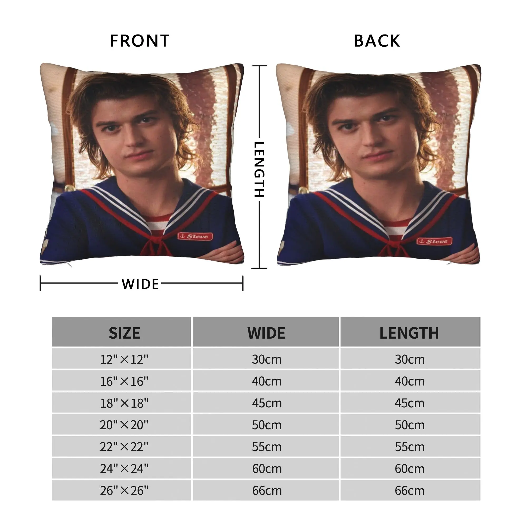 Фото Наволочка Joe Keery Steve Harrington, наволочка Kawaii для гостиной, дизайнерские наволочки для дивана, идея подарка №4