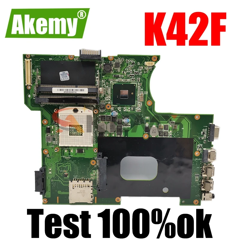 

K42F Rev 2.0 GMA HD USB2.0 HM55 PGA989 DDR3 video memory main board For Asus K42F Motherboard P42F 100% fully tested